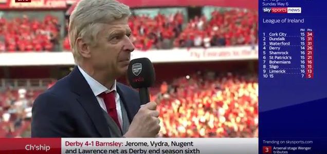 Wengers letzte Rede vor Arsenal-Fans