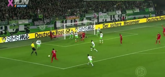Alabas erster Assist für Thomas Müller gegen Wolfsburg (2:0)