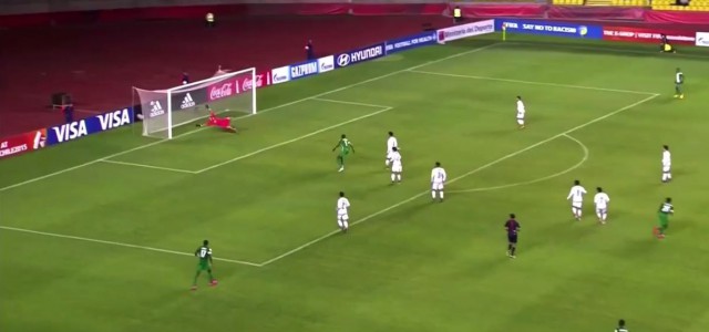 Orji Okwonkwo irres Tor im U17-Länderspiel gegen Mexiko