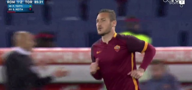Francesco Totti dreht mit Doppelpack Spiel gegen FC Turin
