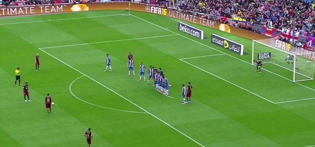 Messis Freistoßtor gegen Espanyol Barcelona