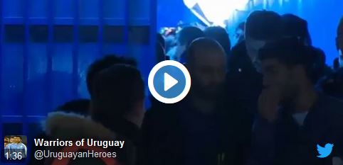 Luis Suárez trifft jungen Fan aus Uruguay