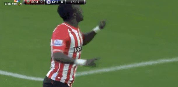 Sadio Mané (Southampton FC) trifft gegen den FC Chelsea