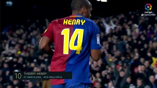 Thierry Henrys Top 10 Tore für Barcelona