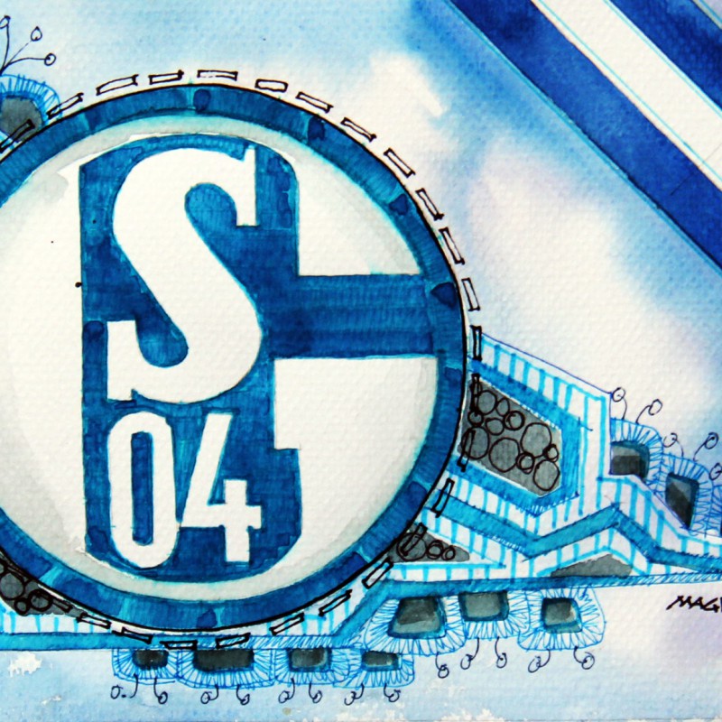 Hintergrundbilder Schalke: Zeichnen lernen mit dem königsblauen Stolz!