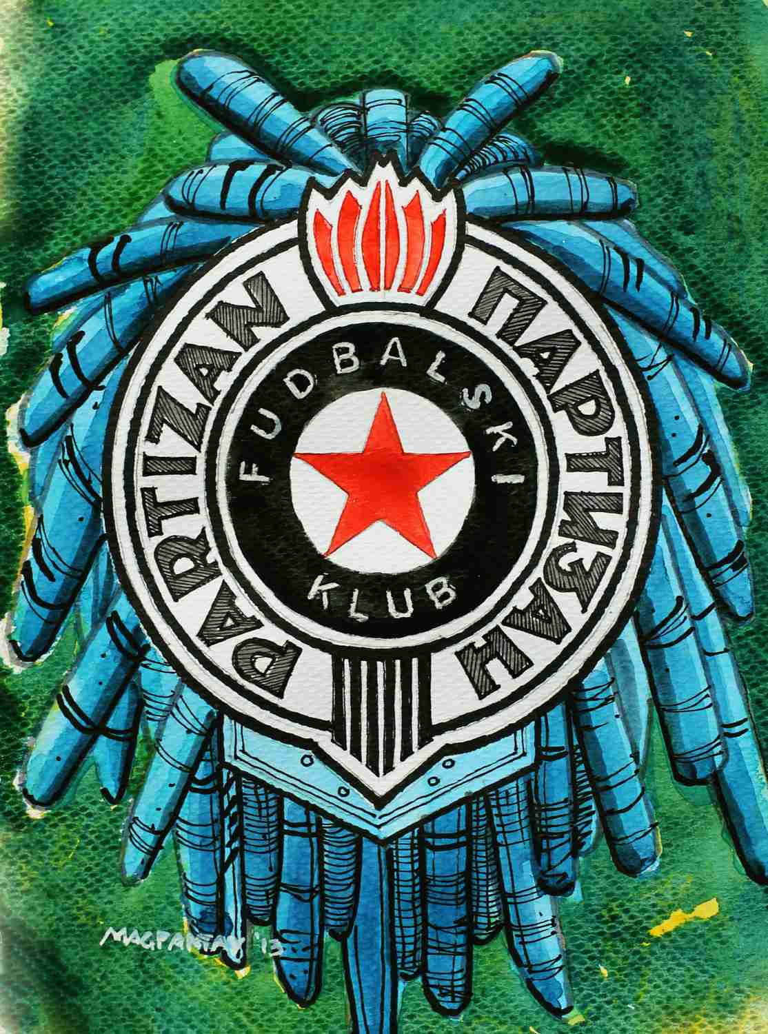 _FK Partizan Belgrad Wappen