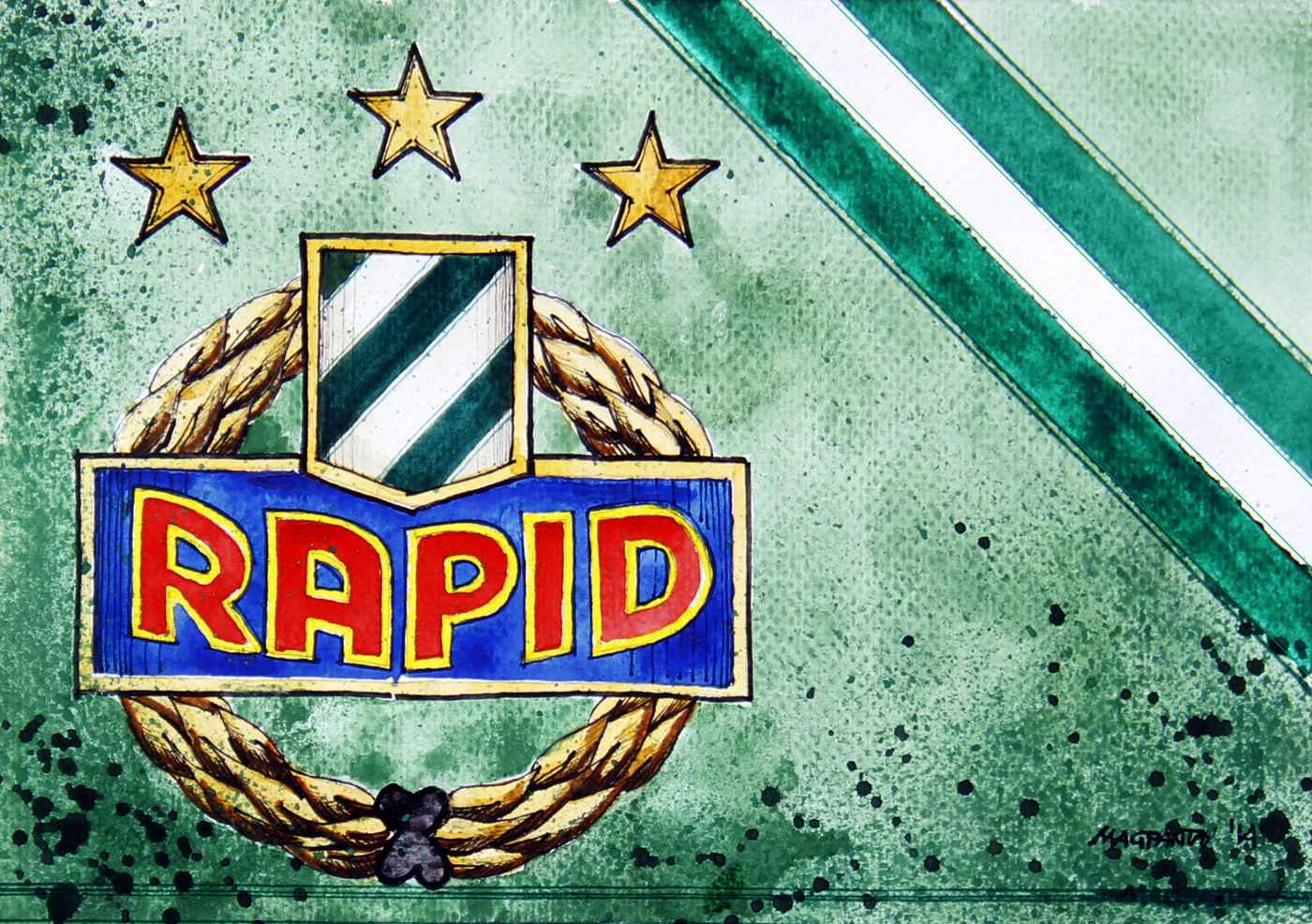 Shop_SK Rapid Wien - Wappen mit Farben