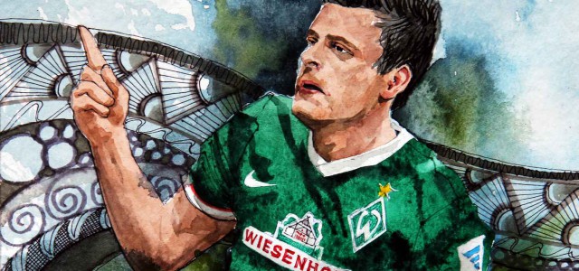 Der hart arbeitende Werder-Stürmer: Junuzovic mit guter Leistung in seiner neuen Rolle