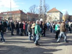 Fanprotest der Rapid-Fans im April 2013