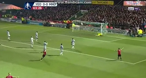 Ander Herrera (Man. United) erzielt ein Supertor im FA-Cup gegen Yeovil