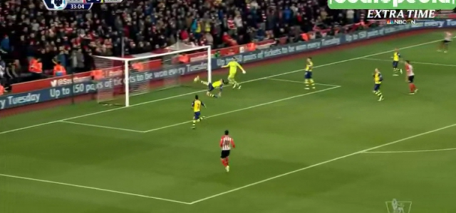 Sensationelles Tor von Sadio Mané (Southampton) gegen Arsenal