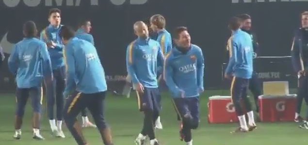 Feines Messi-Gurkerl für Luis Suárez