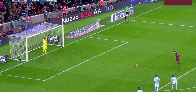 Extravaganter Barca-Treffer: Messi passt Elfmeter auf Suárez!