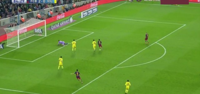 Toller Treffer von Neymar (FC Barcelona) gegen Villarreal