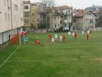 Hechtflugkopfball bei Hajduk Belgrad (Serbien)