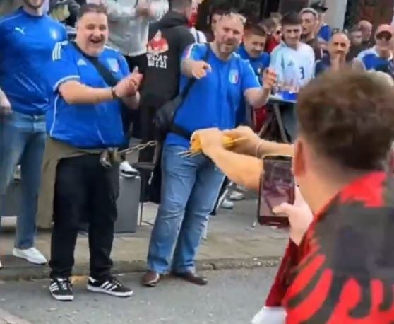 Die albanischen Fans und der "Spaghetti-Prank"