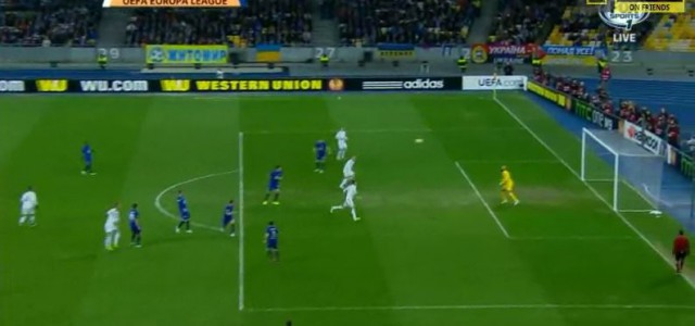 Yarmolenkos toller Treffer für Dynamo Kiev gegen den FC Everton